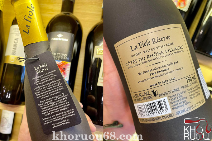Rượu Vang Pháp La Fiole Reserve