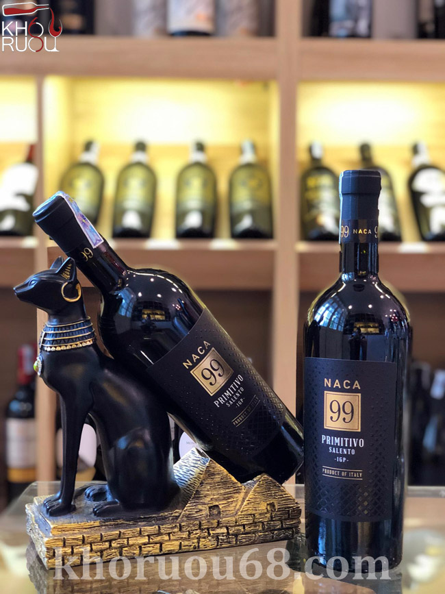 Rượu vang Ý đỏ Naca 99 Primitivo Salento chính hãng Rượu vang Ý đỏ Naca 99 Primitivo Salento chính hãng