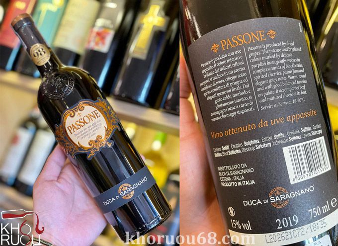 Rượu Vang Ý Passone Puglia 98 Điểm