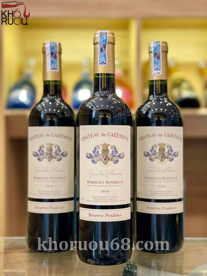 Rượu Vang Pháp Château de Cazenove Réserve Pradines