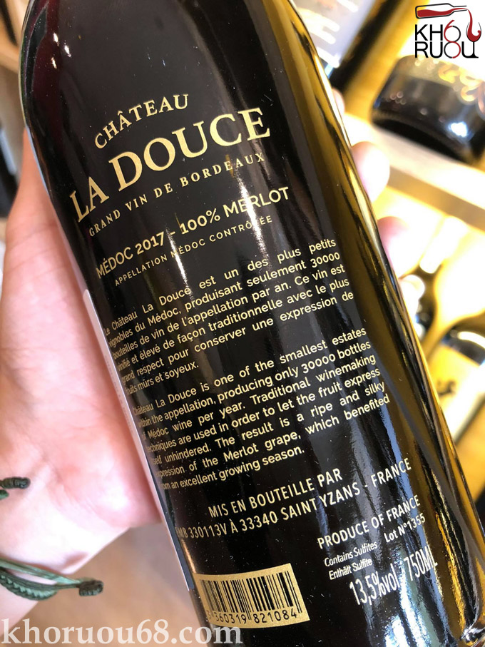 Rượu Vang Chateau La Douce 13,5% vol
