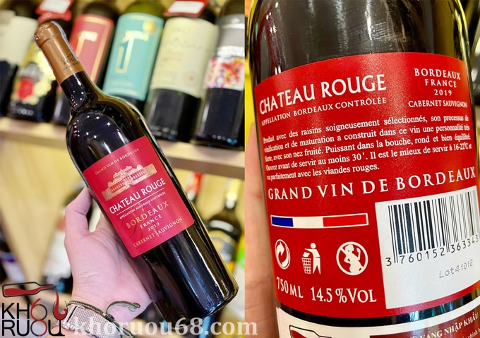 Rượu Vang Pháp Chateau Rouge Cabernet Sauvignon