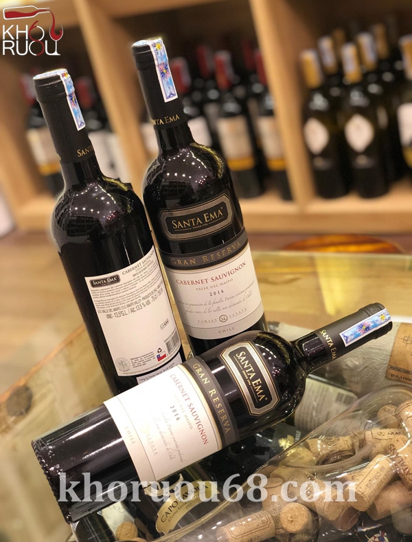 rượu vang chile santa ema gran reserva