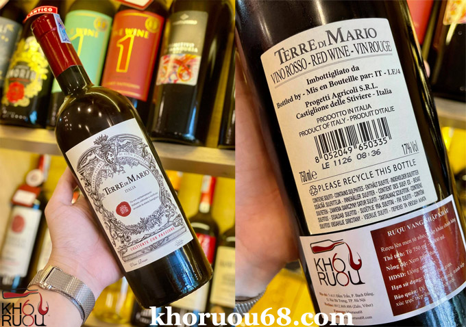 Rượu Vang Ý Terre di Mario Rượu Vang Ý Terre di Mario