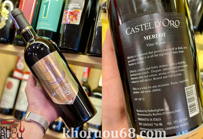 Rượu vang Ý Castel D'Oro Merlot