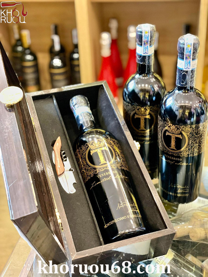 Rượu vang ý đỏ Tenebroso Limited Edition cính hãng