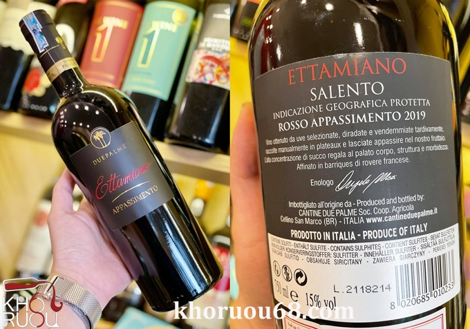 Rượu vang Ý đỏ Ettamiano Appassimento