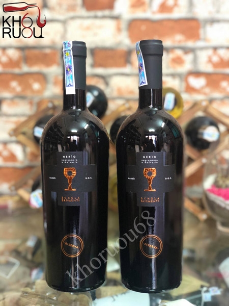 ruou-vang-nerio Vang Ý Nerio Schola Sarmenti Nardo Reserva Rosso