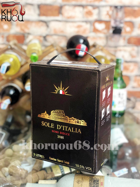 Rượu Vang Bịch 3 Lít Sole D'italia