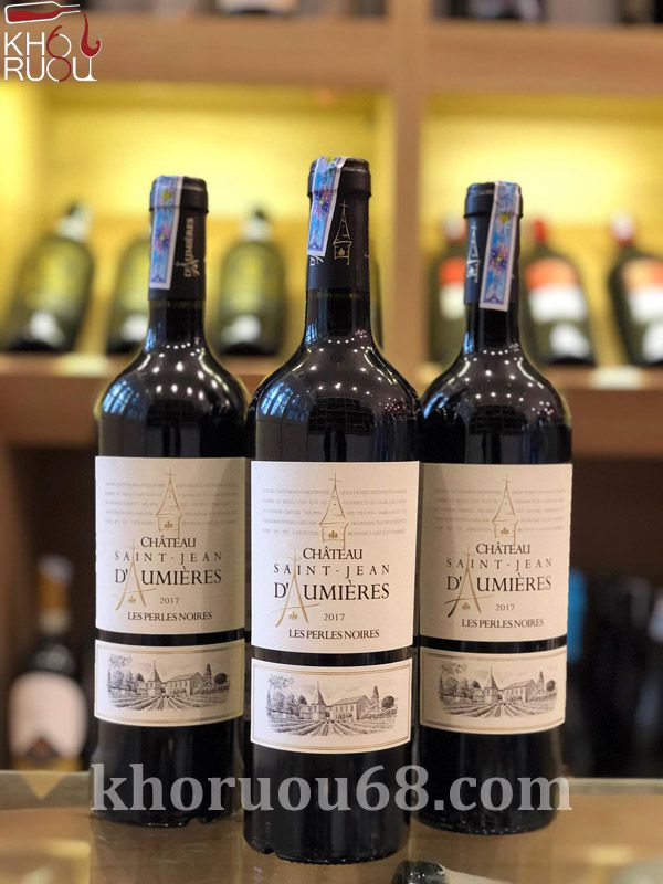 RƯỢU VANG PHÁP CHATEAU SAINT JEAN DAUMIERES LES PERLES NOIRES 2017