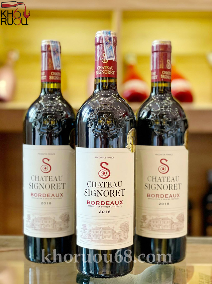 Rượu Vang Pháp Chateau Signoret Bordeaux Rượu Vang Pháp Chateau Signoret Bordeaux