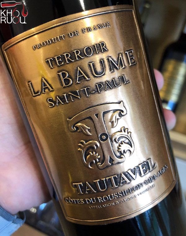 RƯỢU VANG PHÁP TERROIR LA BAUME SAINT PAUL TAUTAVEL ruou vang phap la baume saint paul tautavel 1