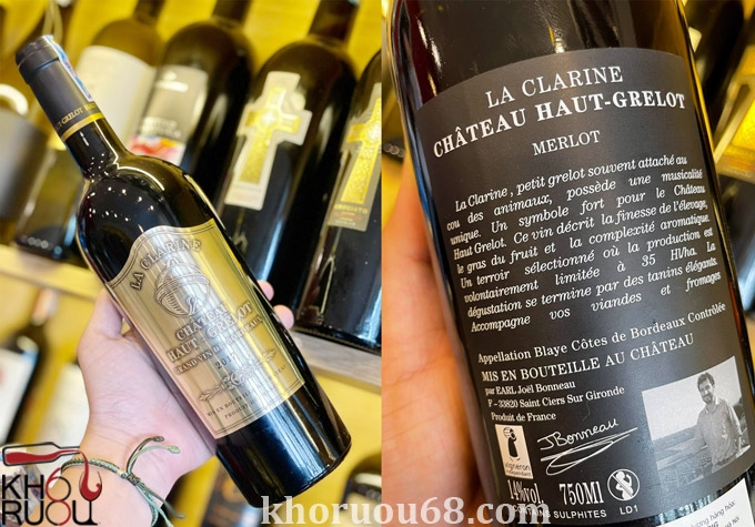 Rượu Vang La Clarine Chateau Haut Grelot