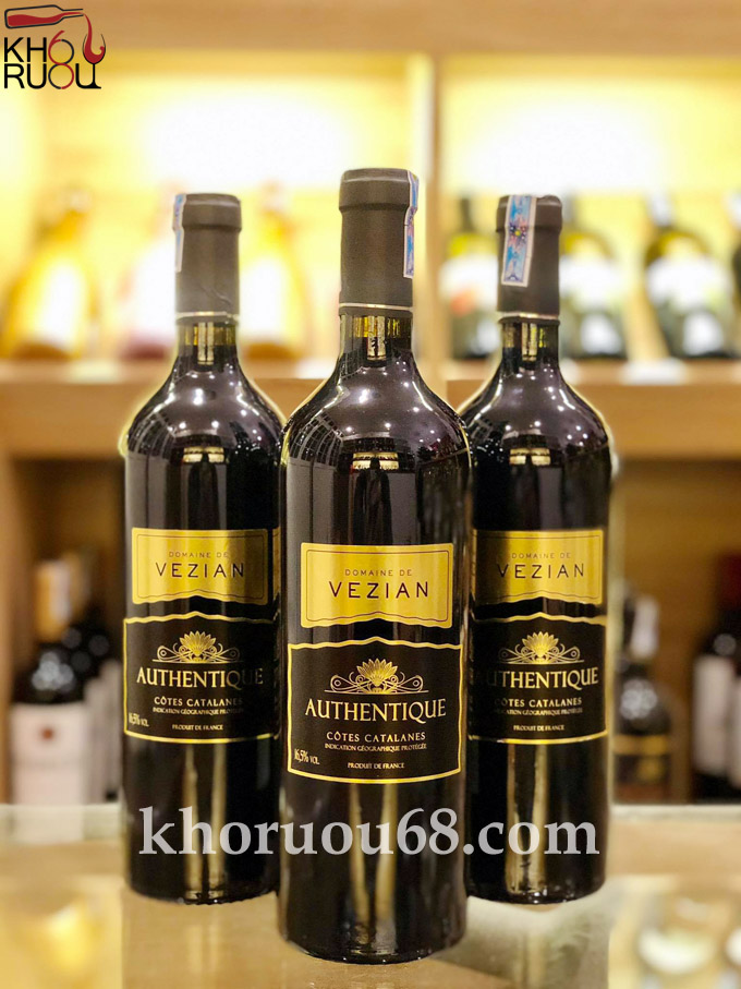 RượuVang Pháp Vezian Authentique 16,5% vol Rượu Vang Pháp Vezian Authentique 16,5% vol