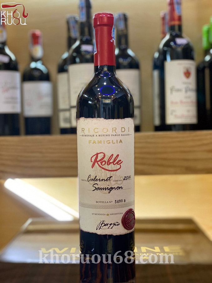 Rượu Vang Ricordi Famiglia Roble 