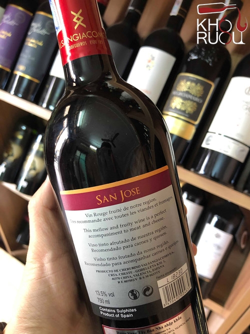 Rượu Vang San jose Tây Ban Nha, Ngon, Giá Tôt Nhất Hà Nội
