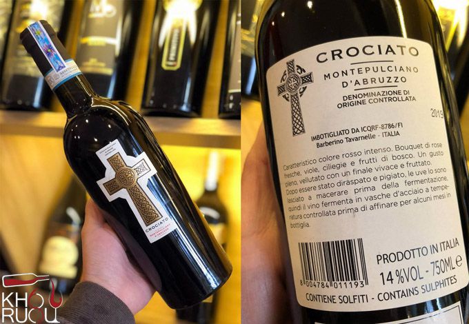 Rượu Vang Thánh Giá Crociato Montepulciano D'abruzzo
