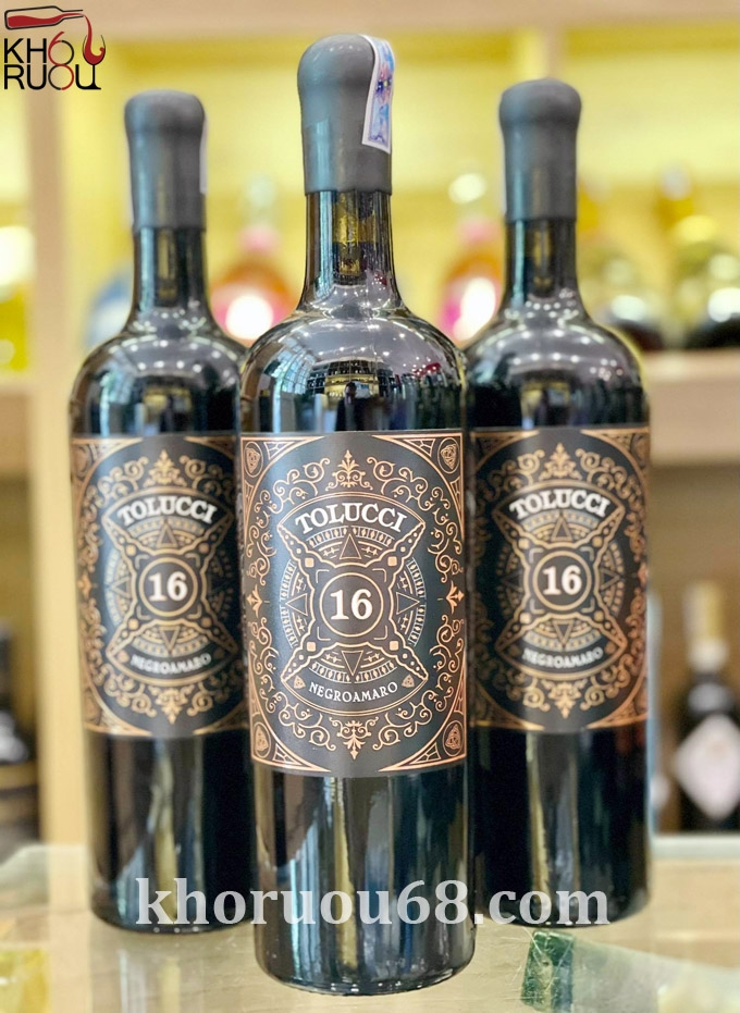 Rượu Vang Tolucci 16 Niên Vụ 2019 Chất Lượng Cao