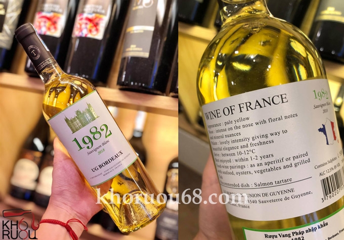 Rượu Vang 1982 Trắng, chính hãng, ngon, giá rẻ tại Hà Nội