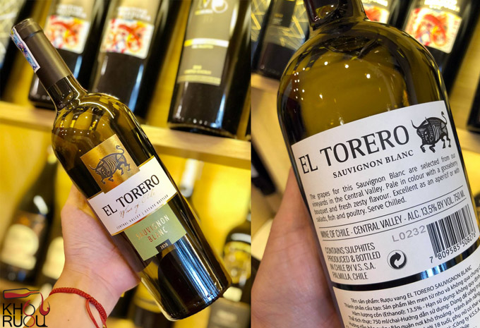 Rượu Vang Trắng Chile El Torero cao cấp Rượu Vang Trắng Chile El Torero cao cấp Sauvignon Blanc