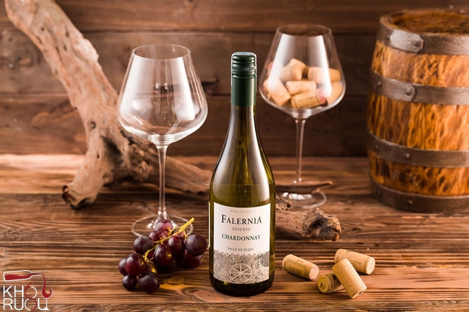 Rượu Vang Trắng Chile FALERNIA CHARDONNAY RESERVA nhập khẩu