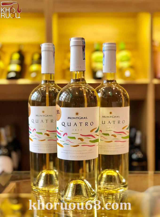 Rượu Vang Trắng Chile Montgras Quatro