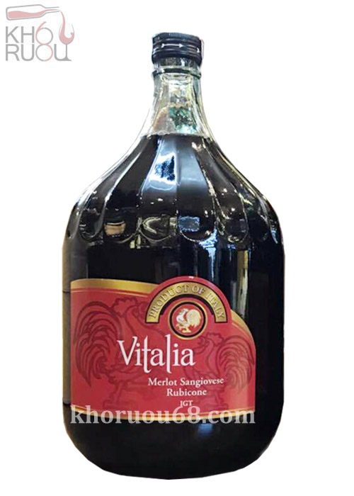 Rượu vang VITALIA Merlot Sangiovese 3l