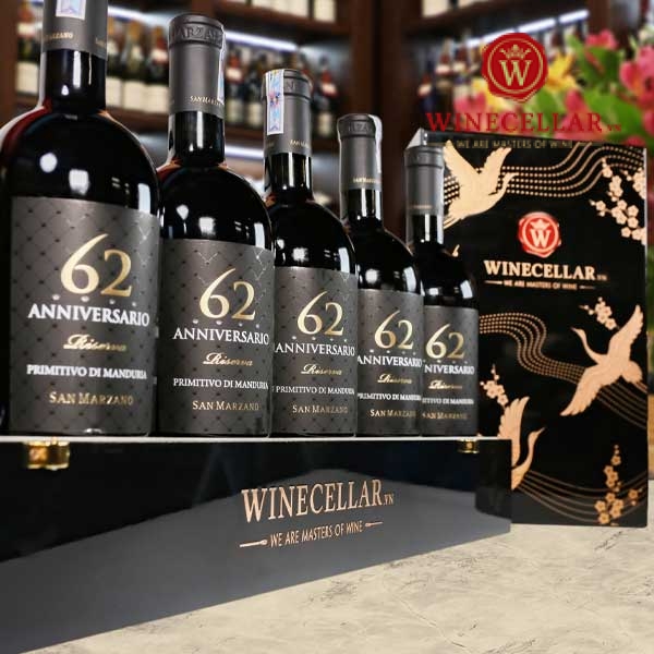 rượu vang 62 Anniversario