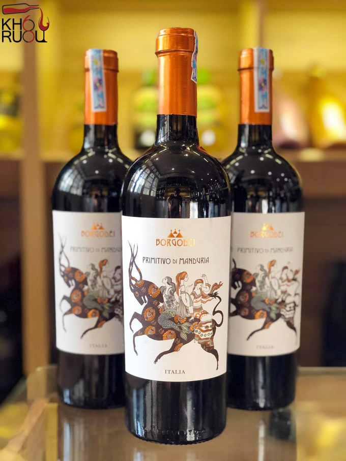 Rượu Vang Ý đỏ Borgodei Primitivo Di Manduria 17,5 độ chính hãng Rượu Vang Ý đỏ Borgodei Primitivo Di Manduria 17,5 độ chính hãng