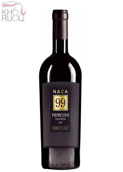 ruou-vang-y-naca-1 Rượu vang Ý đỏ Naca 99 Primitivo Salento chính hãng