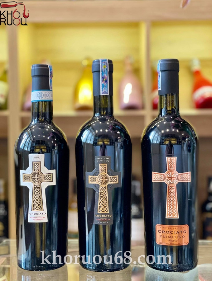 Rượu vang Ý Crociato Primitivo 18 độ