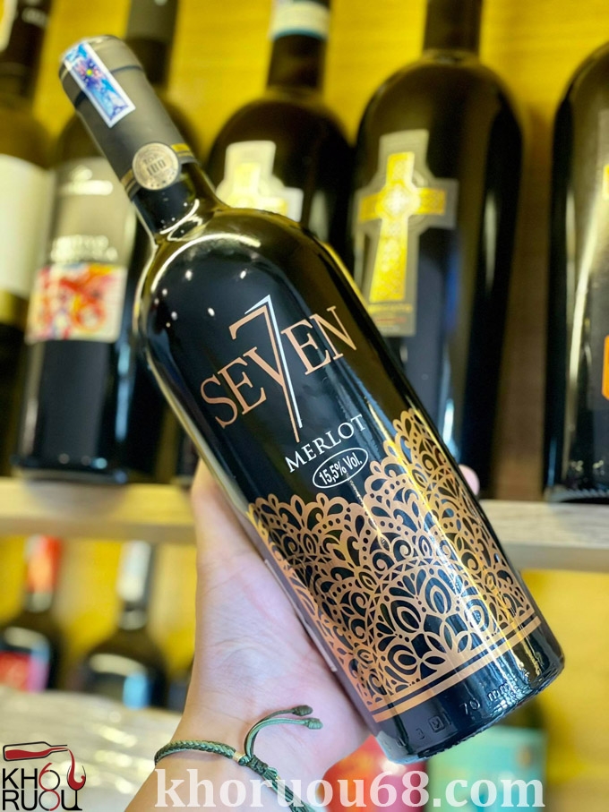 seven-merlot Rượu Vang Ý 7 Seven Merlot 15,5 Độ