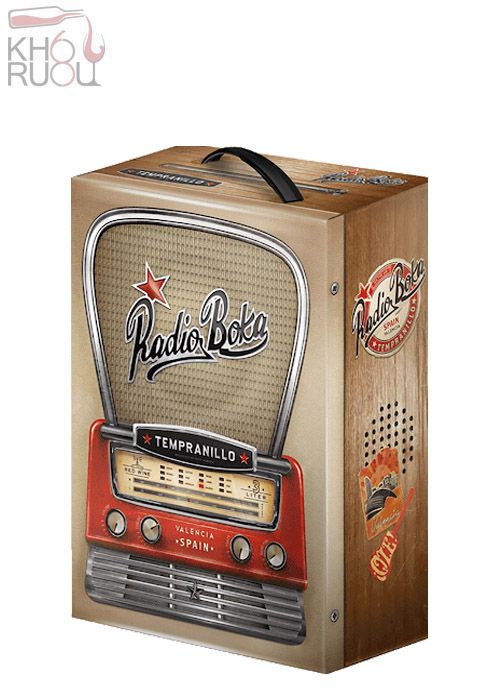 Rượu vang bịch Tây Ban Nha Radio Boka 3 lít Cao Cấp