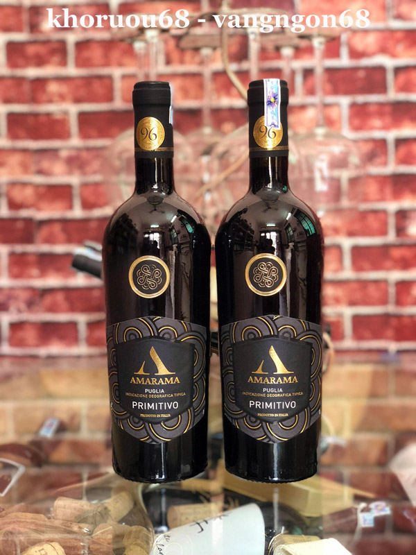Rượu Vang Ý đỏ AMARAMA Primitivo Giá tốt nhất trên thị trường