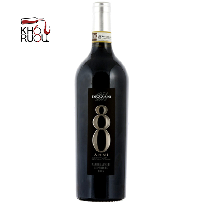Rượu vang Ý đỏ 80 Anni Docg Barbera nhập khẩu vang y dezzani 80 anni barbera d asti superiore docg