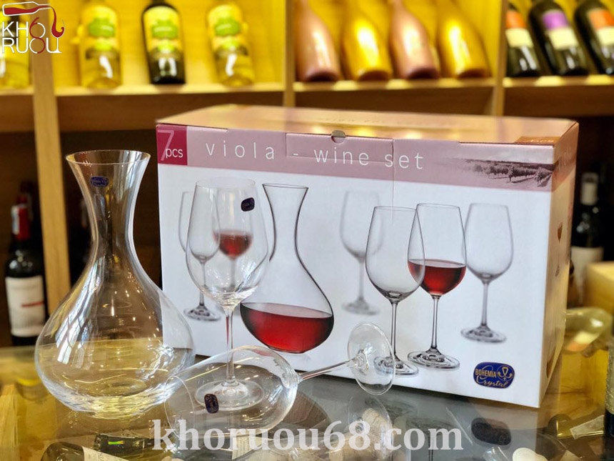 Set Phụ Kiện Rượu Vang Pha Lê Tiệp Viola