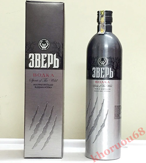 Rượu Vodka Zver, Vodka sói bạc 1000ml vodka zver soi