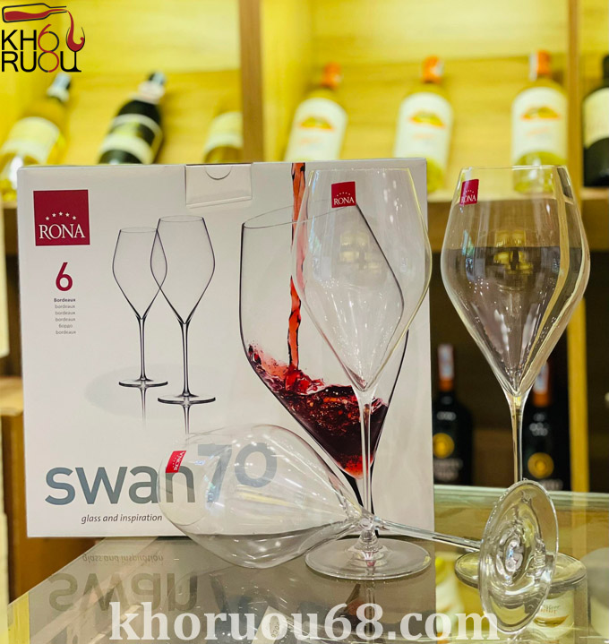 ly rượu vang rona swan