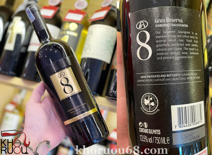 Rượu Vang Chile FA 8 Gran Reserva Rượu Vang Chile FA 8 Gran Reserva