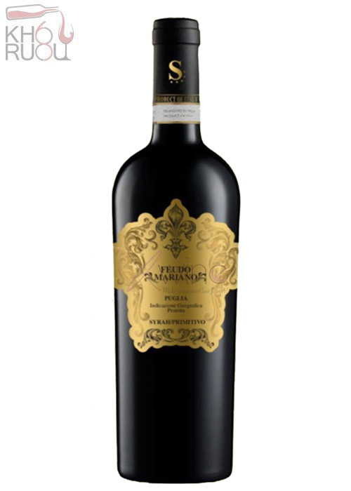 ruou vang feudo mariano syrah primitivo