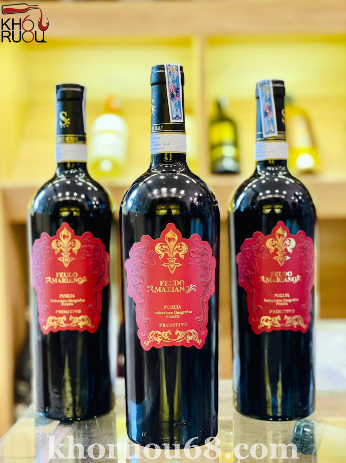 Rượu Vang Đỏ Ý Feudo Mariano Primitivo