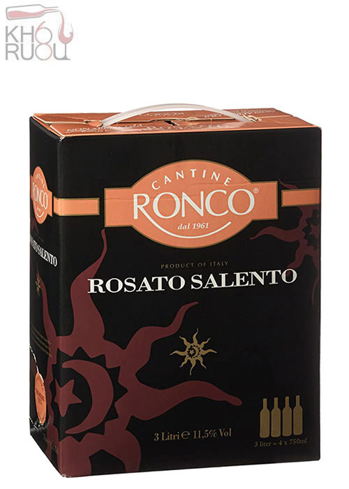 Rượu Vang Bịch Ronco Salento Rosato Ruou Vang Bich Ronco Sicilia