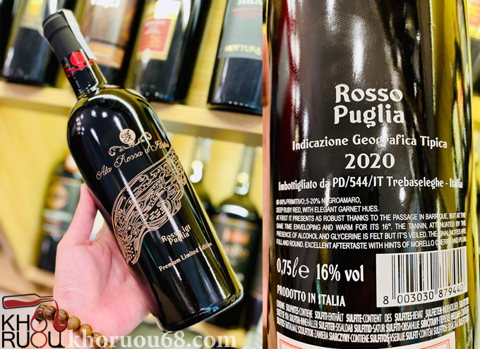ruou vang ala rossa d italia limited
