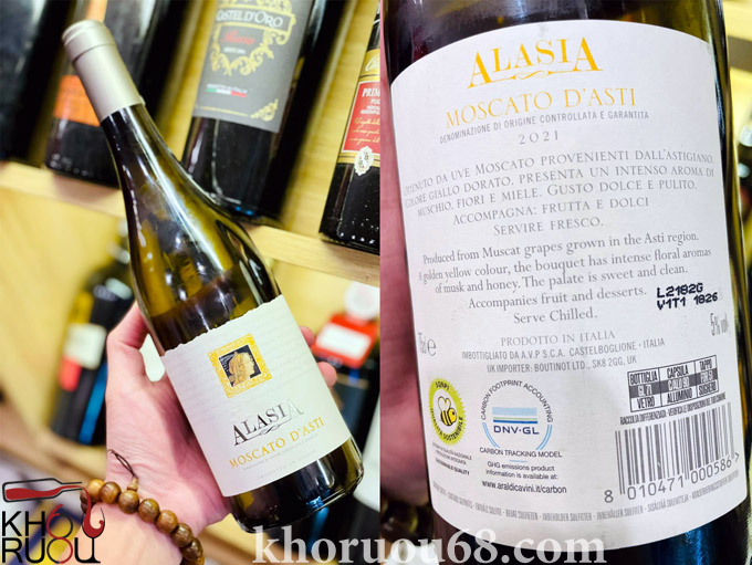 Rượu Vang Moscato D'Asti Alasia Rượu Vang Moscato D'Asti Alasia
