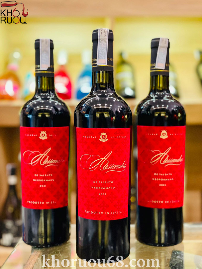 Rượu Vang Alessandro Negroamaro Rượu Vang Ý Alessandro Negroamaro