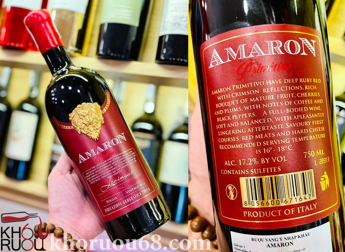 Rượu Vang Amaron Primitivo Rượu Vang Amaron Primitivo