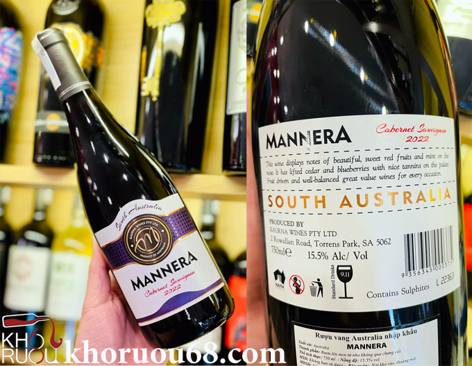 Rượu vang Mannera Cabernet Sauvignon Rượu vang đỏ Mannera Cabernet Sauvignon