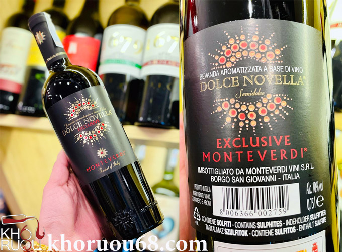 Rượu Vang Monteverdi Dolce Novella Exclusive rượu vang ý monteverdi