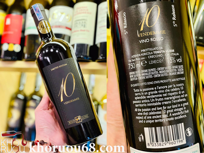 ruou vang y 10 vendemmie tenuta ulisses