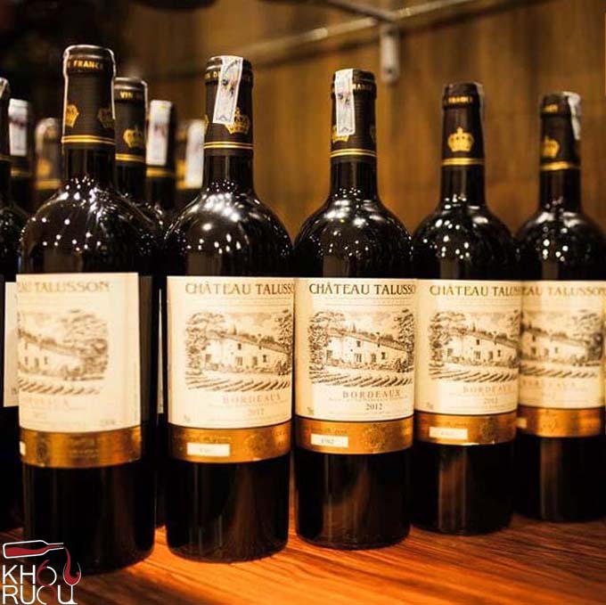 Rượu vang Chateau Talusson Bordeaux Rượu vang Chateau Talusson Bordeaux